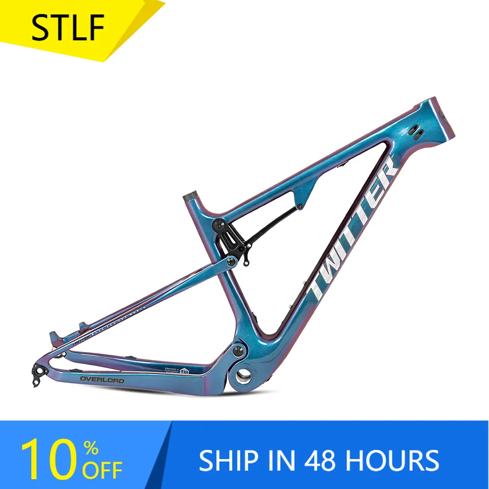 

STLF China Carbon Bicycle Frame OVERLORD Full Suspension Mtb Carbon Fiber Frame High Quality Double Suspension 29inch Mtb Frame