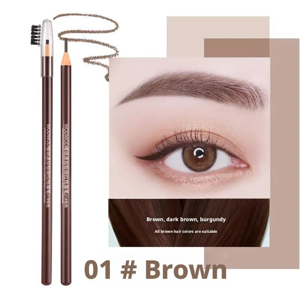 1 stücke Wasserdicht Augenbraue Bleistift Schwarz Braun Natürliche Blühende Keine Schweiß-proof Professionelle Augen Stift Make-Up Stirn Tattoo Anhaltende x9H8