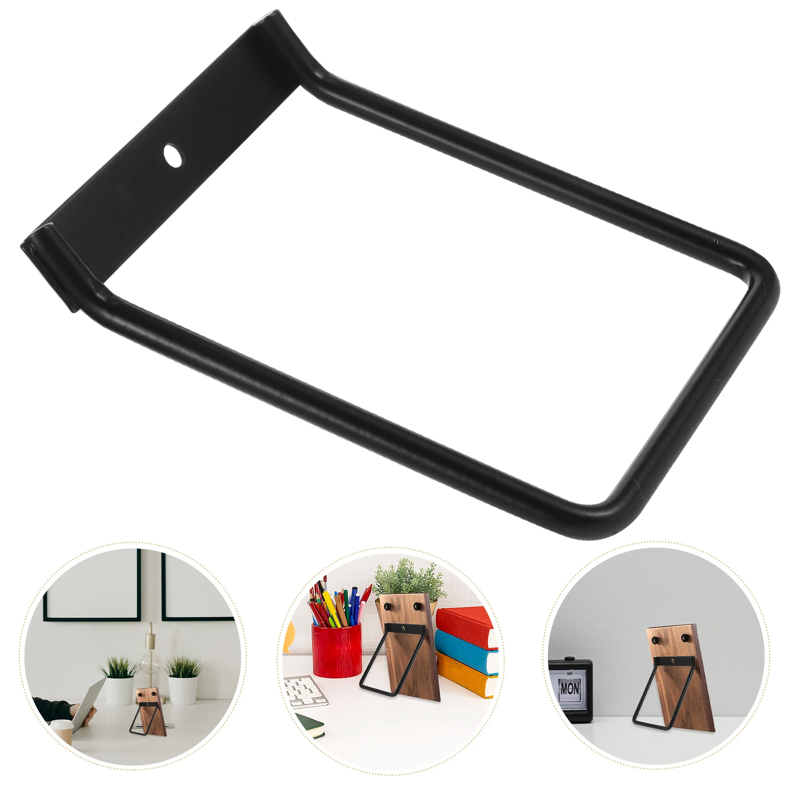 

1 Set Diy Desktop Flip Stand Rack Iron Frame Multifunctional Photo Calendar Display Bracket For Home Office Decor Stable Support