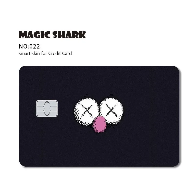 Anime Nature Money Skull Flower Matte Front Skin Film Sticker Cover for Small Chip Credit Card Debit Card HT12