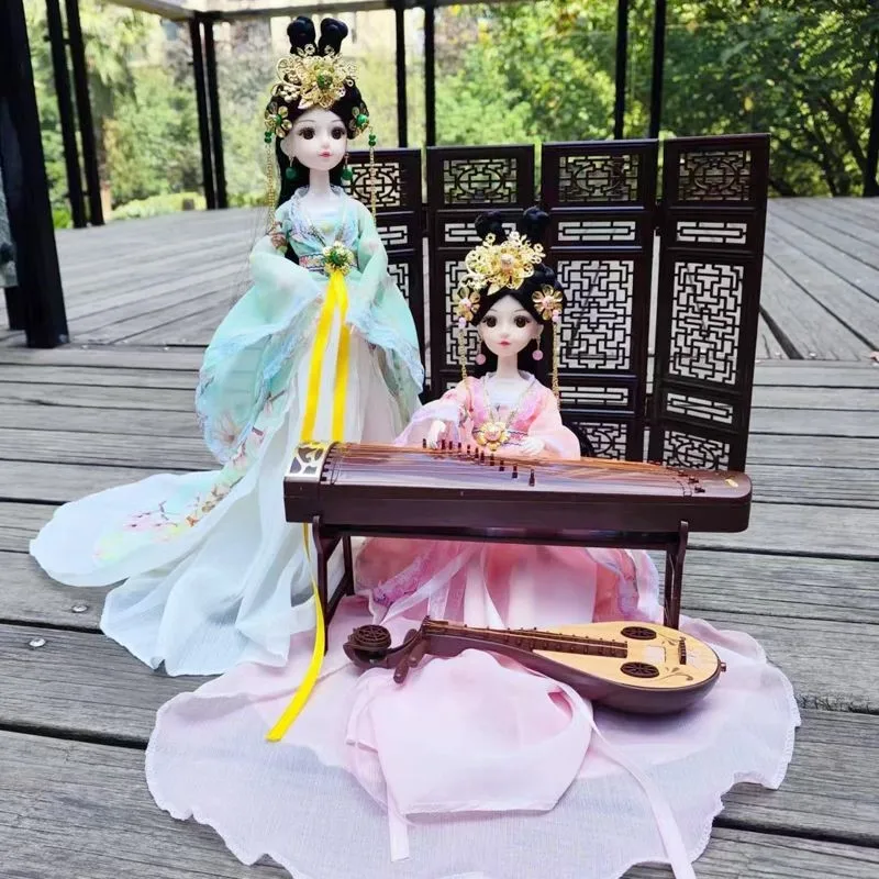 Chinese Style Ancient Costume Model 30cm Hanfu Interchangeable Fairy Princess Home Decoration Ornaments Children\'s Model ZE586