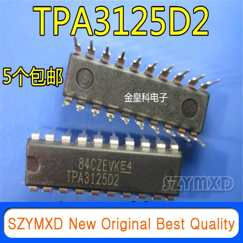 5Pcs/Lot New Original TPA3125D2N in-line DIP-20 TPA3125D2 Audio Amplifier IC Chip In Stock