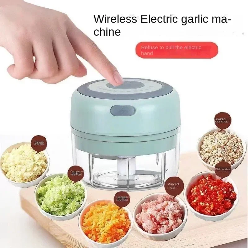 

Mini Electric Garlic Chopper USB Meat Grinder Garlic Masher Machine Sturdy Durable Crushed Ginger Vegetable Crusher Kitchen Tool