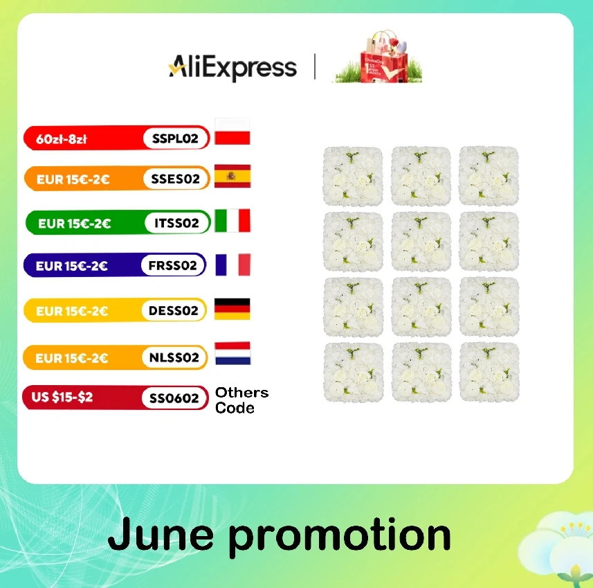 

12pcs 3D Flower Wall Panel-12pcs Artificial Flower Wall Background Wall Decor Shop Photo Backdrop Floral Wall Arrangement