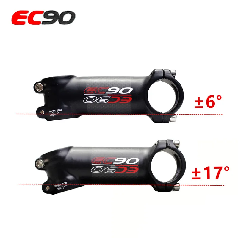 EC90 Carbon Stem 31.8mm Bike Handlebar Stem 6/17 Degree Mtb Power 60/70/80/90/100/110/120mm Mtb Bicycle Table Bike Part