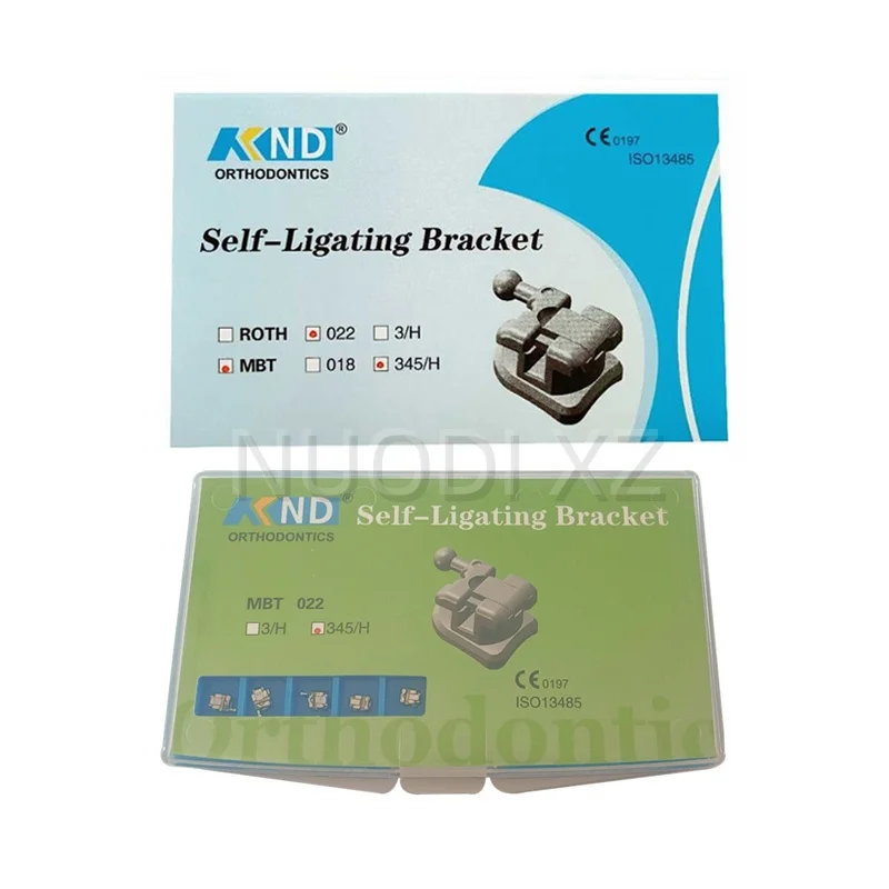24Pcs/Set Orthodontic Dental MIM Metal Self-Ligating Bracket Roth/MBT 0.022 345Hooks Orthodontic Self Ligation Braces Brackets