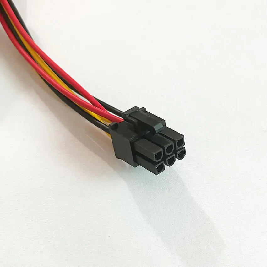 

1pcs 2 IDE Dual 4pin Molex IDE Male to 6 Pin Female PCI-E Y Molex IDE Power Cable Adapter Connector for video cards