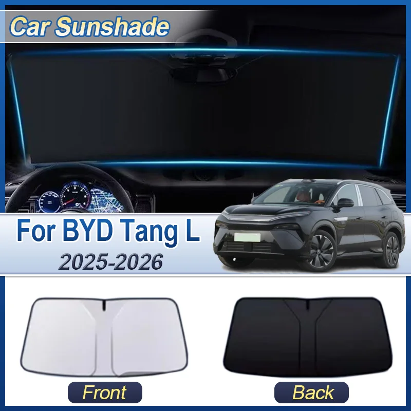 

For BYD Sealion 8 Tang L 2025 2026 Car Sun Visor Front Windshield Sunshade Light Blocking Curtains UV Protection Car Accessories