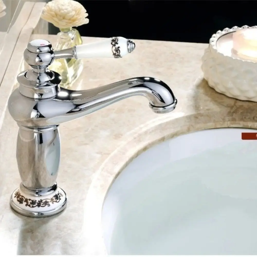 

Тип чайника, винтажный смеситель для ванной комнаты, смеситель для раковины высокого давления, латунный смеситель для раковины, легкий роскошный устойчивый к коррозии