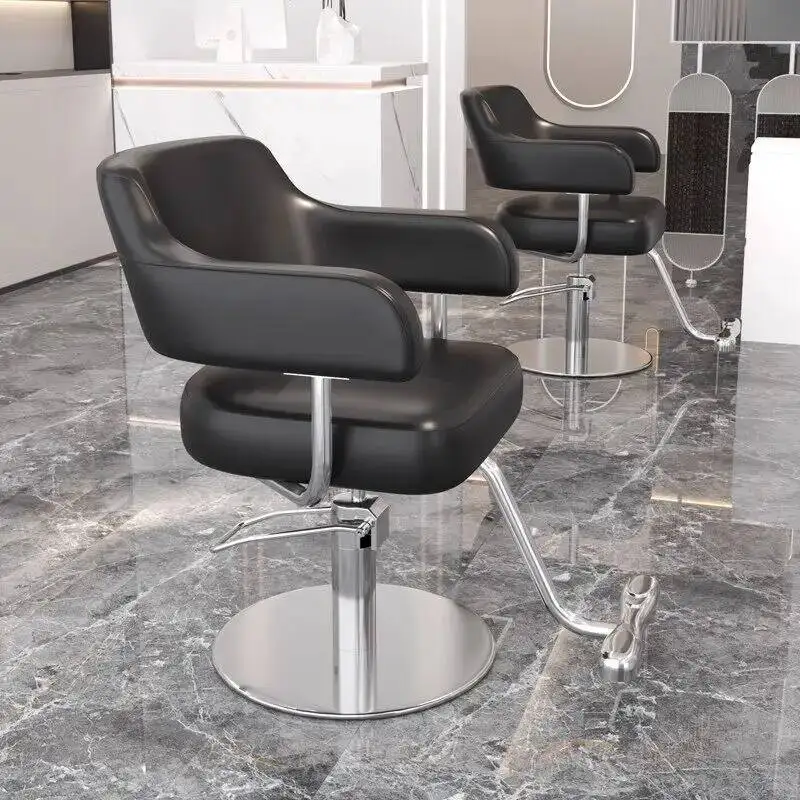 Adjuluxury Recline Barber Chair Modern Comfort Padding High Grade Styling Hairdressing Furniture Sedia Da Barbiere