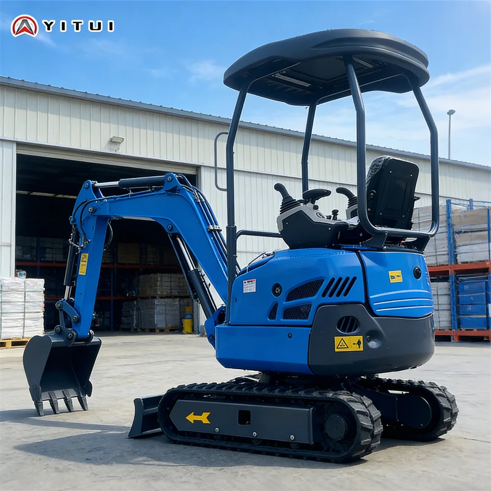 

Price Discount 2 Tons Mini Excavator Equipped With Cab Euro 5 Standard Anti-Skid Track Mini Excavator Support Customized