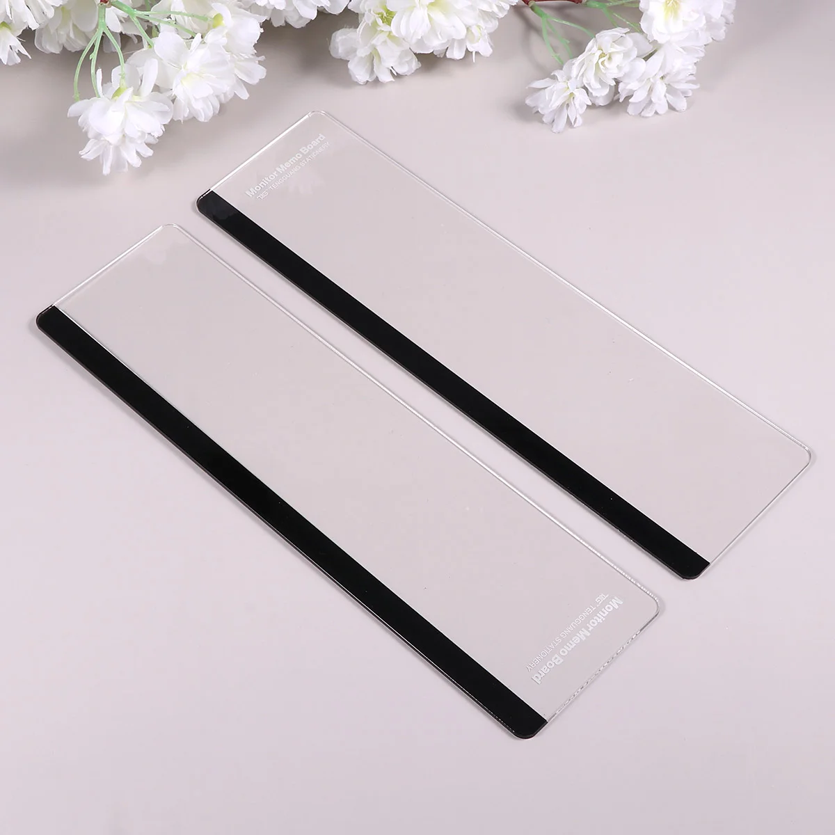 2 Pcs Note Pads Monitor Side Panel Liquid Crystal Memo Board Holder Computer