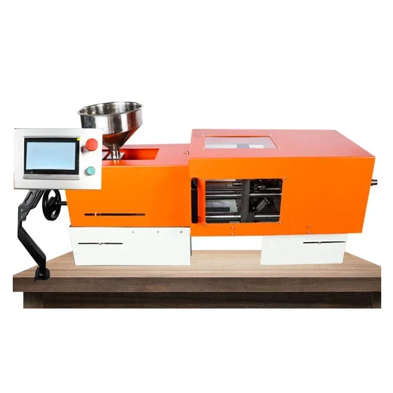 Fully electric small desktop spline injection molding machine