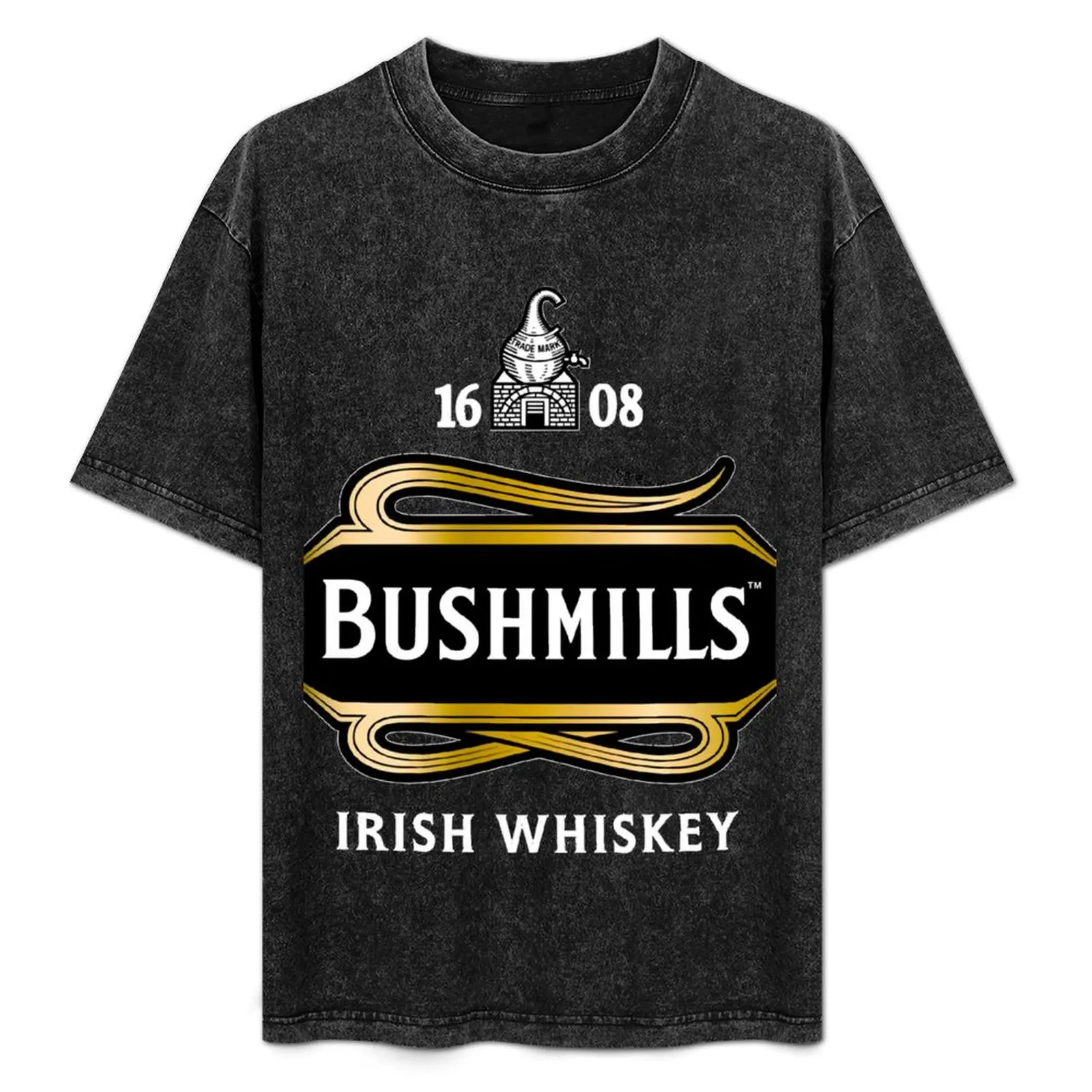 Camiseta clásica Bushmills, camiseta informal de manga corta que combina con todo