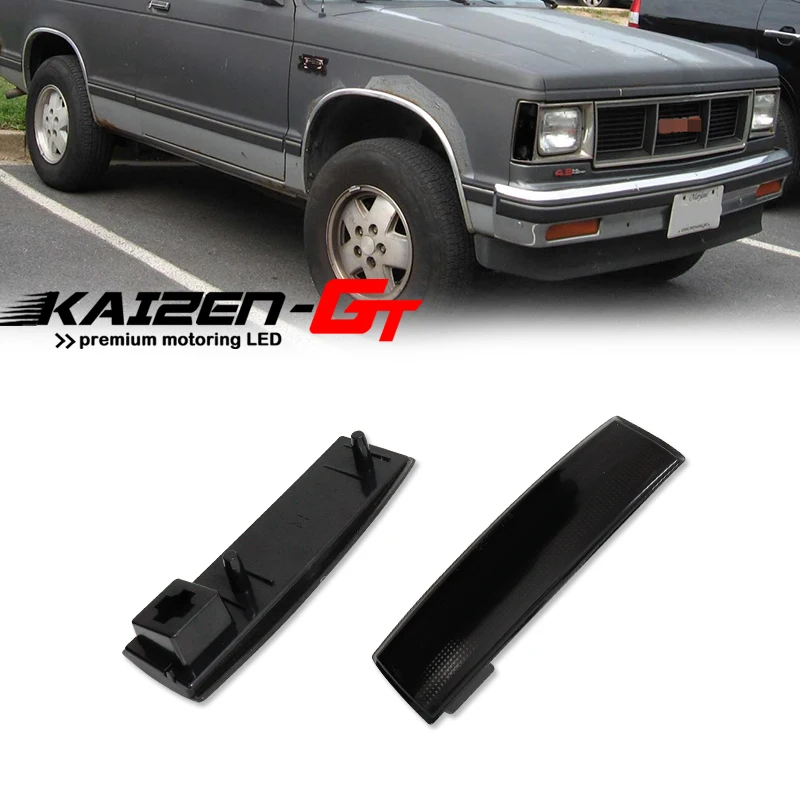 Carcasas de luces laterales del parachoques delantero para Chevrolet S10 Tahoe, Oldsmobile Bravada Base, GMC Jimmy SLS, sin bombilla/enchufe