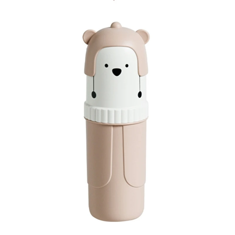 Cartoon Bear Mouthwash Cup Portable Mouthwashing Household Cup for Outdoor Traveling Camping Portable Toilet A0KC