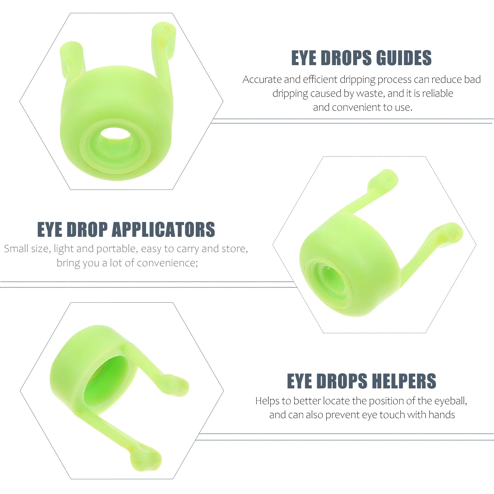 

2Pcs Eye Drops Bracket Silicone Spiral Shape Durable Practical Eye Drop Bottle Guides Anti-Shake Aid Tools for Home Use Storage