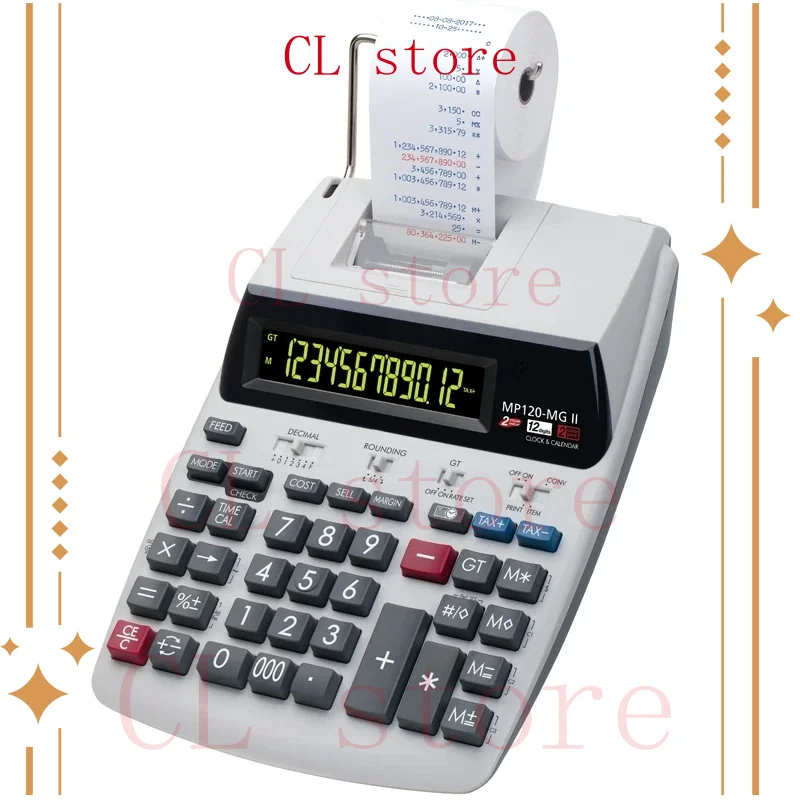 Printable Calculator Financial and Financial Printing Calculator Two-color Printer Type MP-120MG