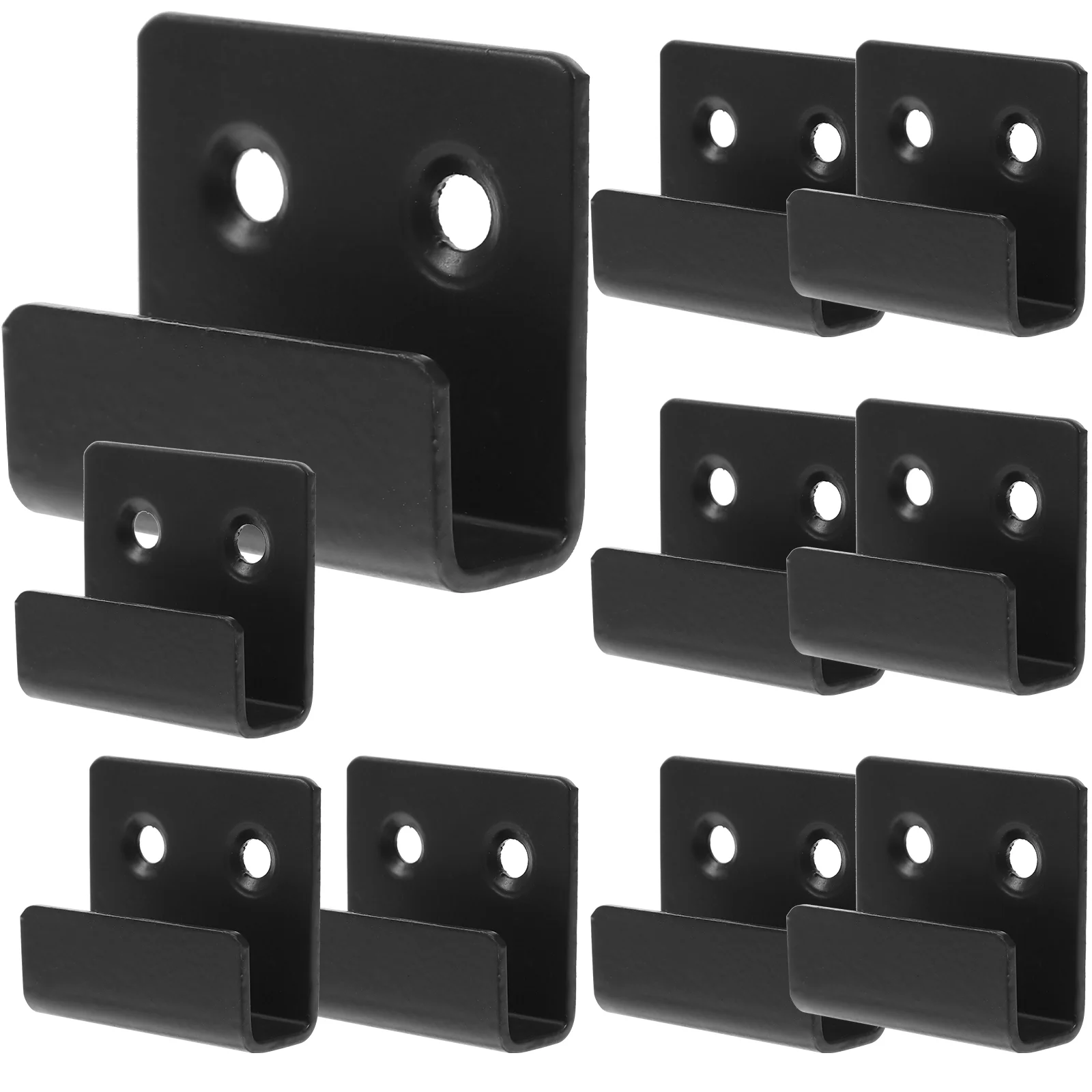 

10 Pcs Tile Pendant Black Frames Wall Brackets Display Stand Frameless Mirror Mounting Hardware Stainless Steel Hooks