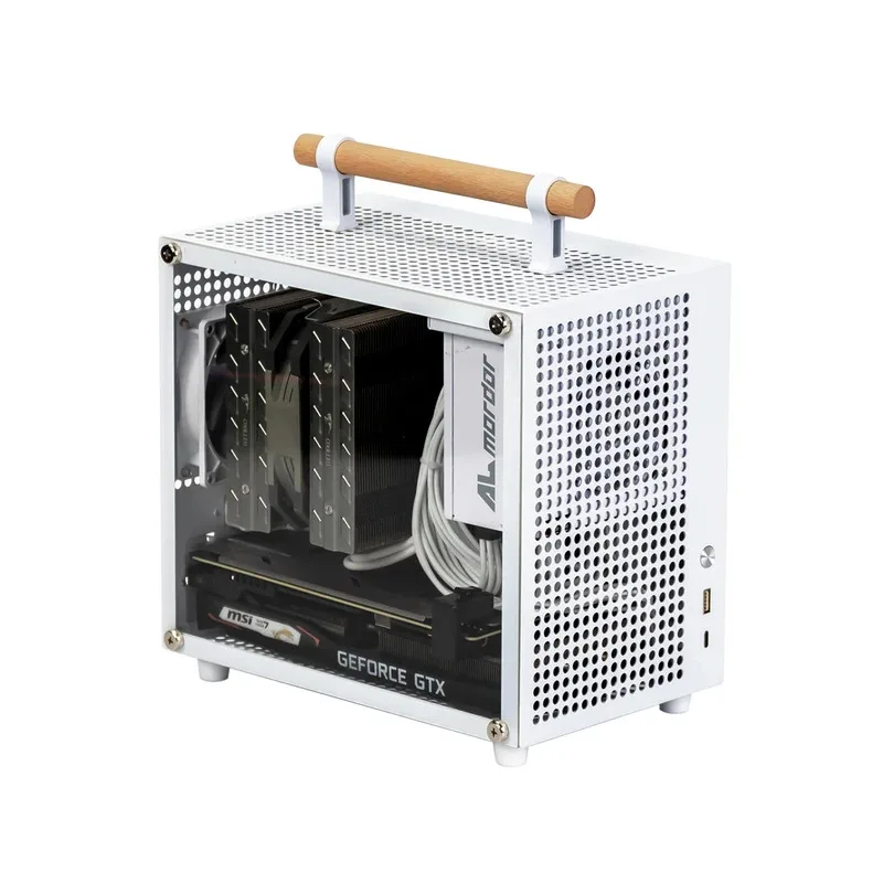 2025NEW Aluminum Treasure E70 Direct Insertion ITX Small Host Box SFX Power Supply 9L Handheld Portable Non A4C24U35