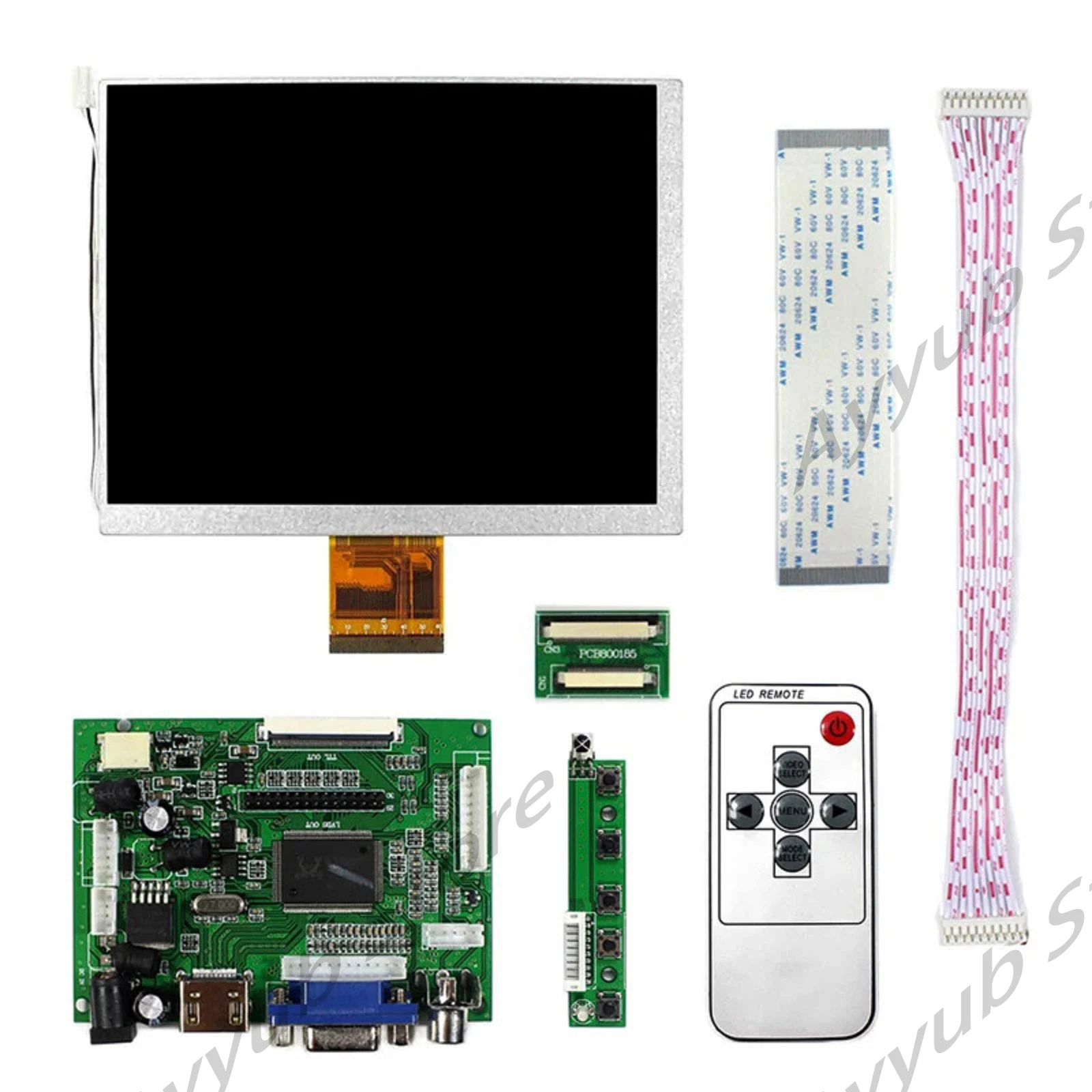 20sets claa070ma0acw 7.0 "800*600 lcd brandneues Bildschirm panel mit HDMI VGA AV-Steuer platine