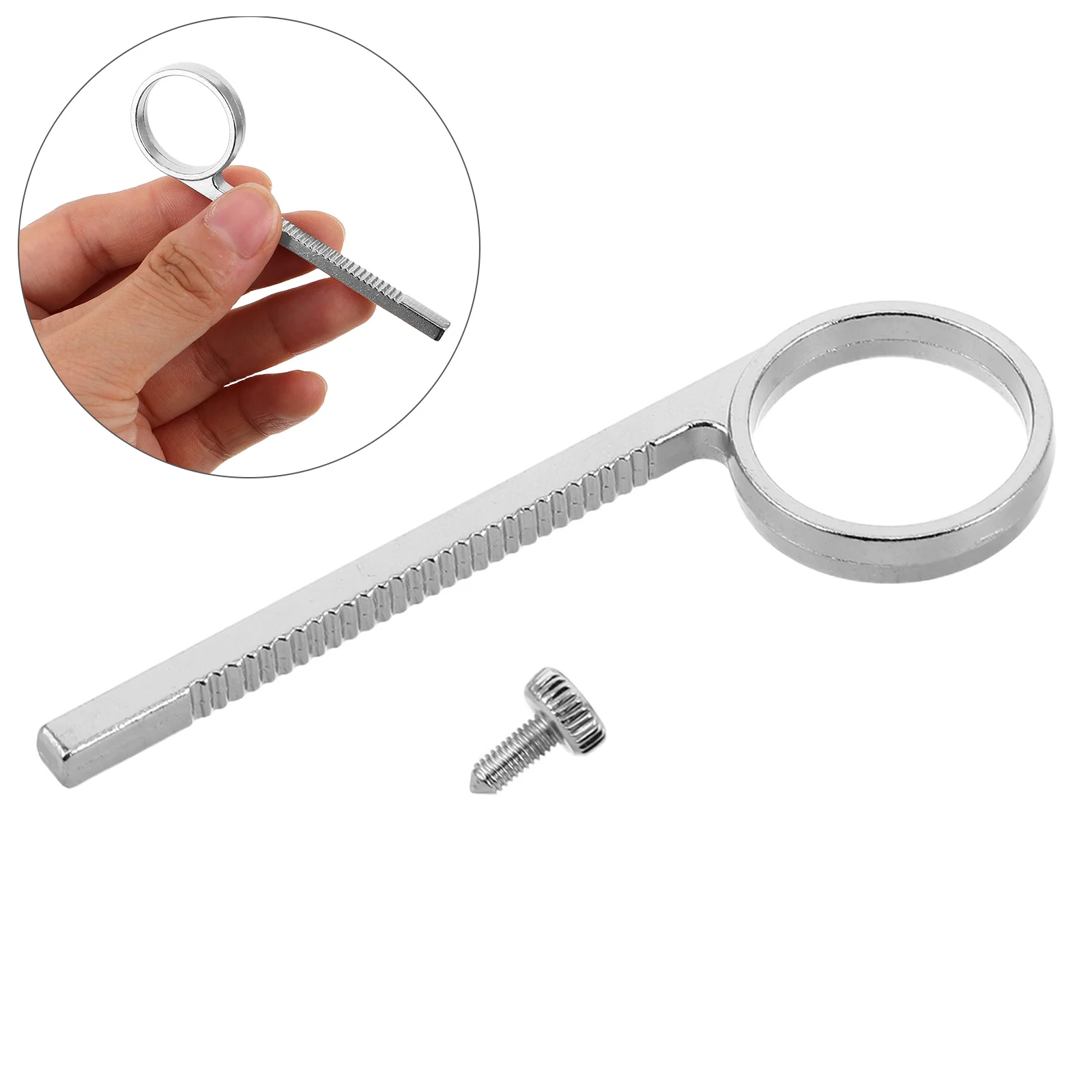 

3Sets Trumpet Slide Finger Ring Anti Slip Stability Ergonomic Comfort Universal Fitting Metal Valve Pull Accessory