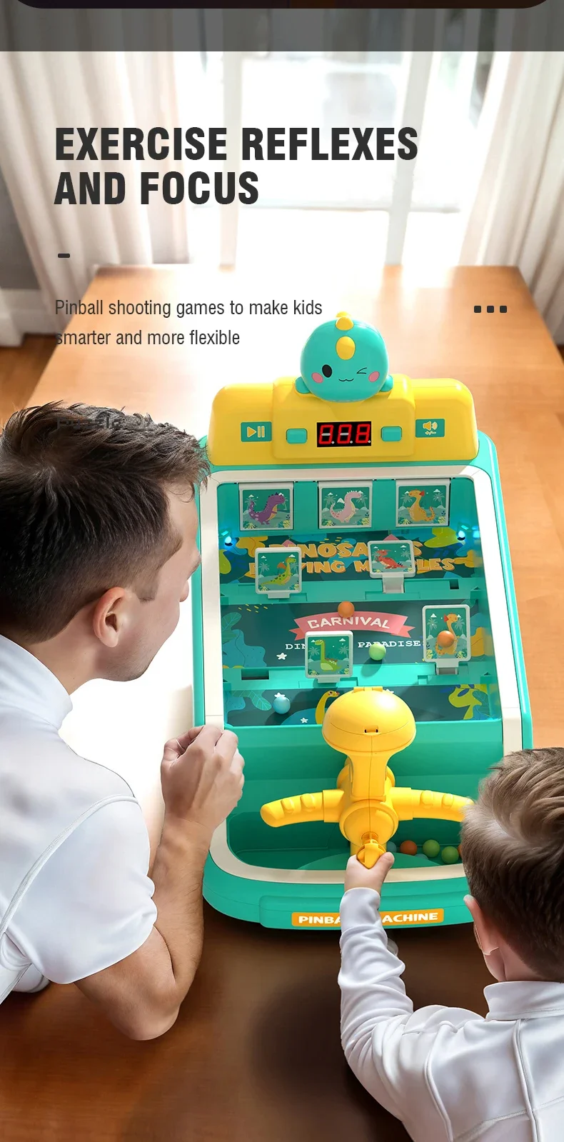 Mesa pinball jogo de tiro para festa de família mesa jogar bola brinquedos portátil esporte ao ar livre brinquedo educativo presente para crianças