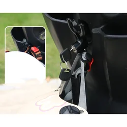 Universal Metal Motorcycle Helmet Lock Bike Handlebar Helmet Anti-theft Safety Lock Accessories Wih Hooks And Two Keys