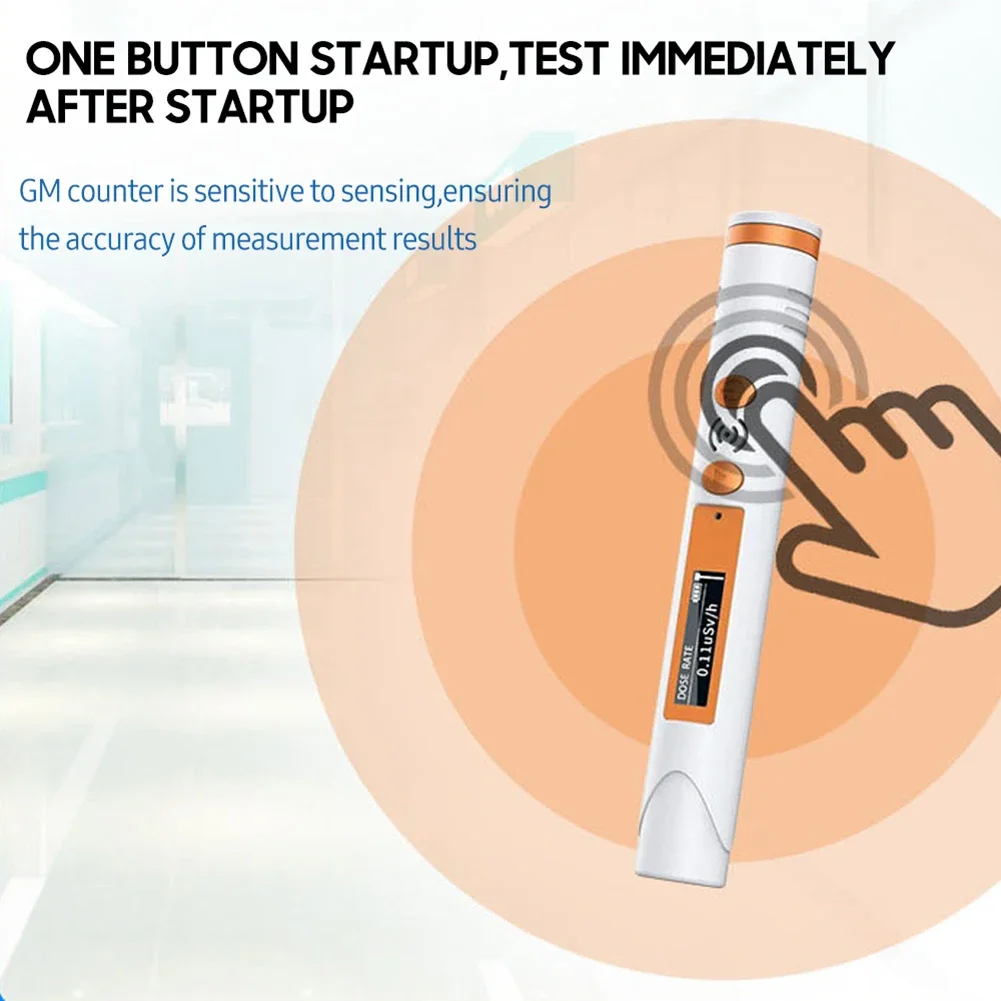 Geiger Counter Nuclear Radiation Detector Pen Type Dosimeter Portable Digital X-ray Beta Gamma Electromagnetic Radiation Tester