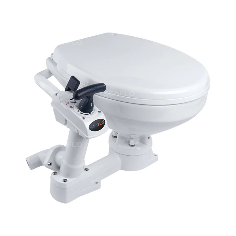 Manually Marine Toilet Pump Replacement Ceramic Bowl Boat Toilet Marine System Flush Pump For Container House Wc