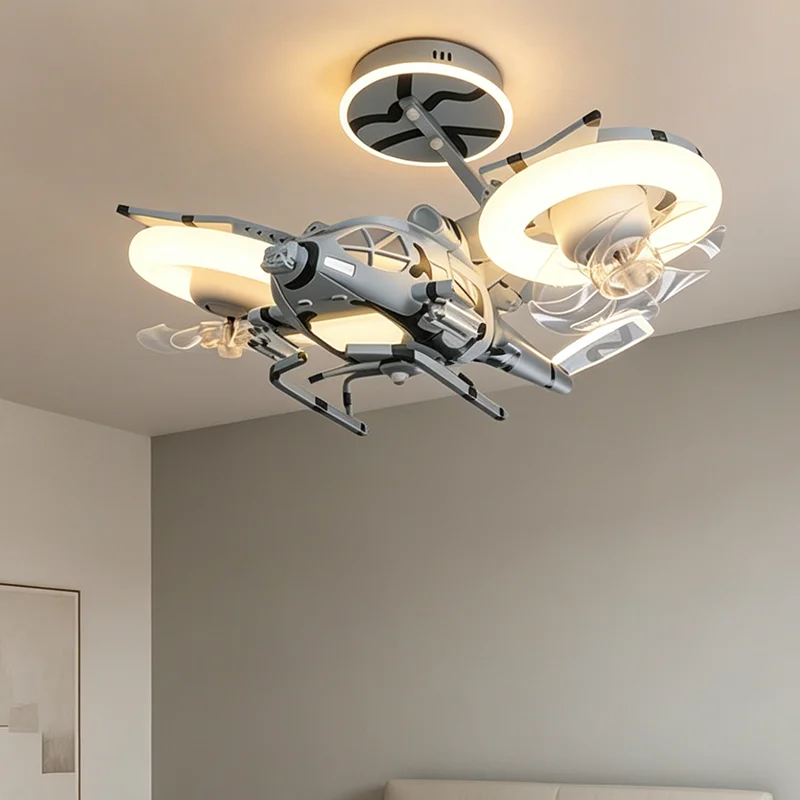 Nordic airplane pendant light Nordic decorative pendant light children's room pendant light intelligent application lighting