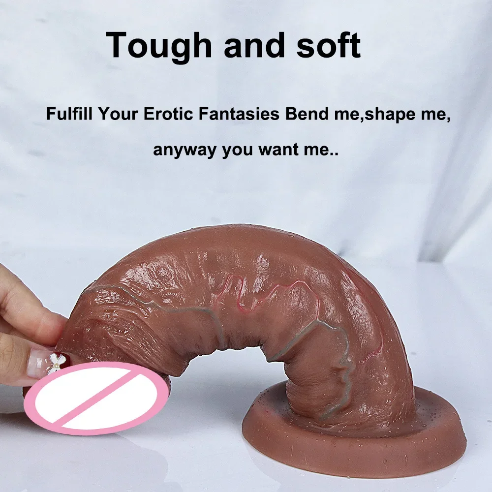 Realistic Dildo Silicone Soft Huge Adults Sex Toy for Women Suction Cup Big Dick Anal Plug Vaginal Small Penis Masturbators Gift