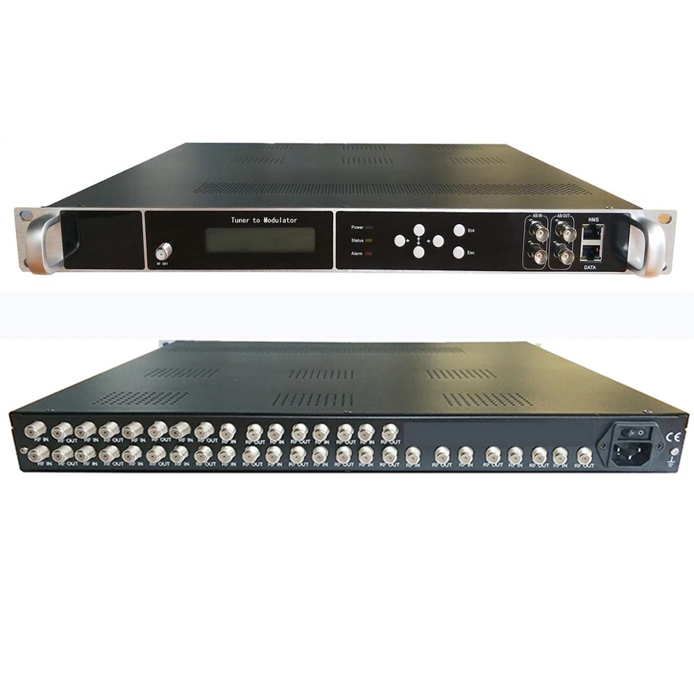 CATV Digital Modulator 8 12 16 20 24 FTA IDR DVB-S2 DVB-C DVB-T ATSC ISDBT Tuner to RF DVB T2 Modulator