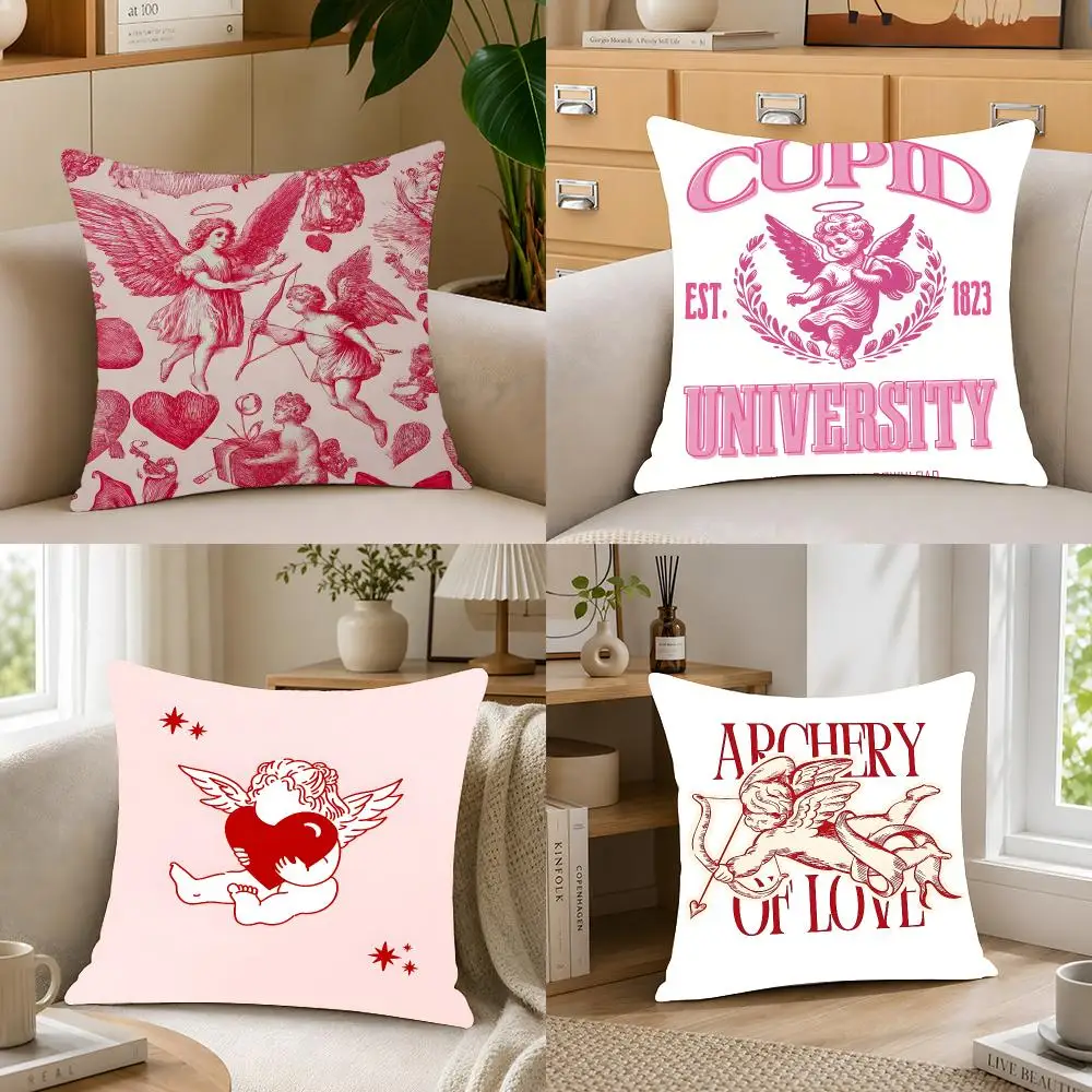 Symbol Myth Cupid Cushion Cover Crystal velvet sofa Aesthetic room decor Car seat back cushion