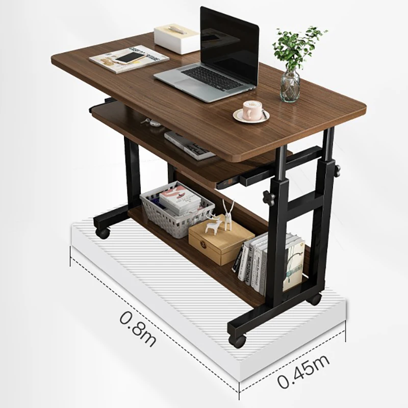 Bedside Table Movable Computer Desktop Table Bedroom Home Student Desk Lift Dormitory Lazy Computer Desk