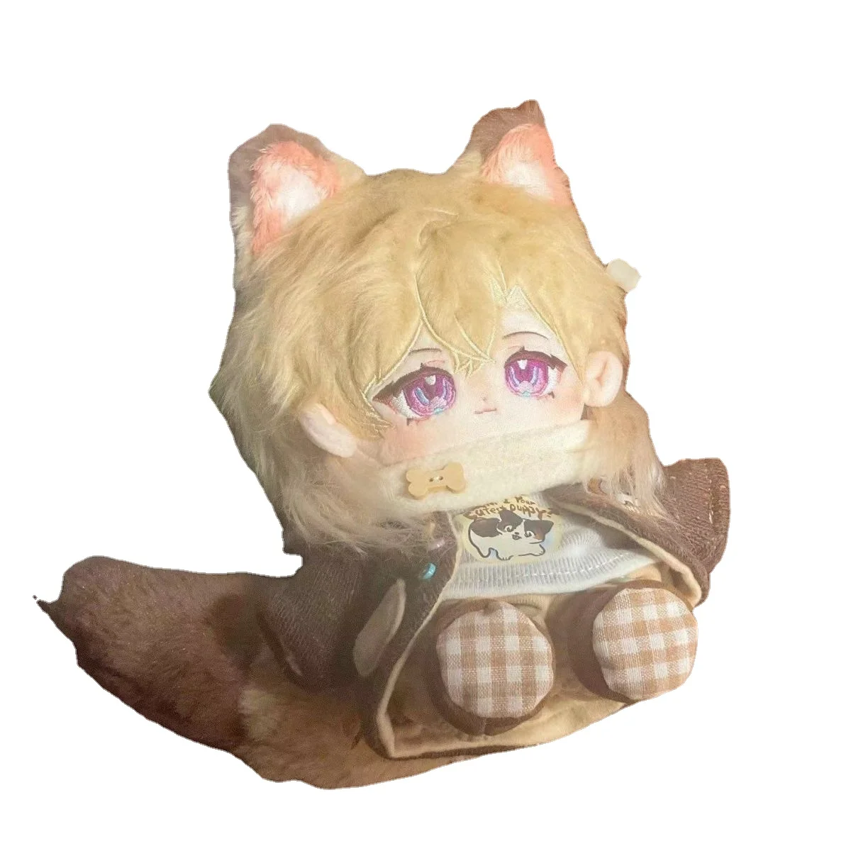 20cm Game Honkai: Star Rail Aventurine Kawaii Cosplay Anime Plush Doll Body Ear Tail Set Fan Collection Plushie Toy Figures Gift