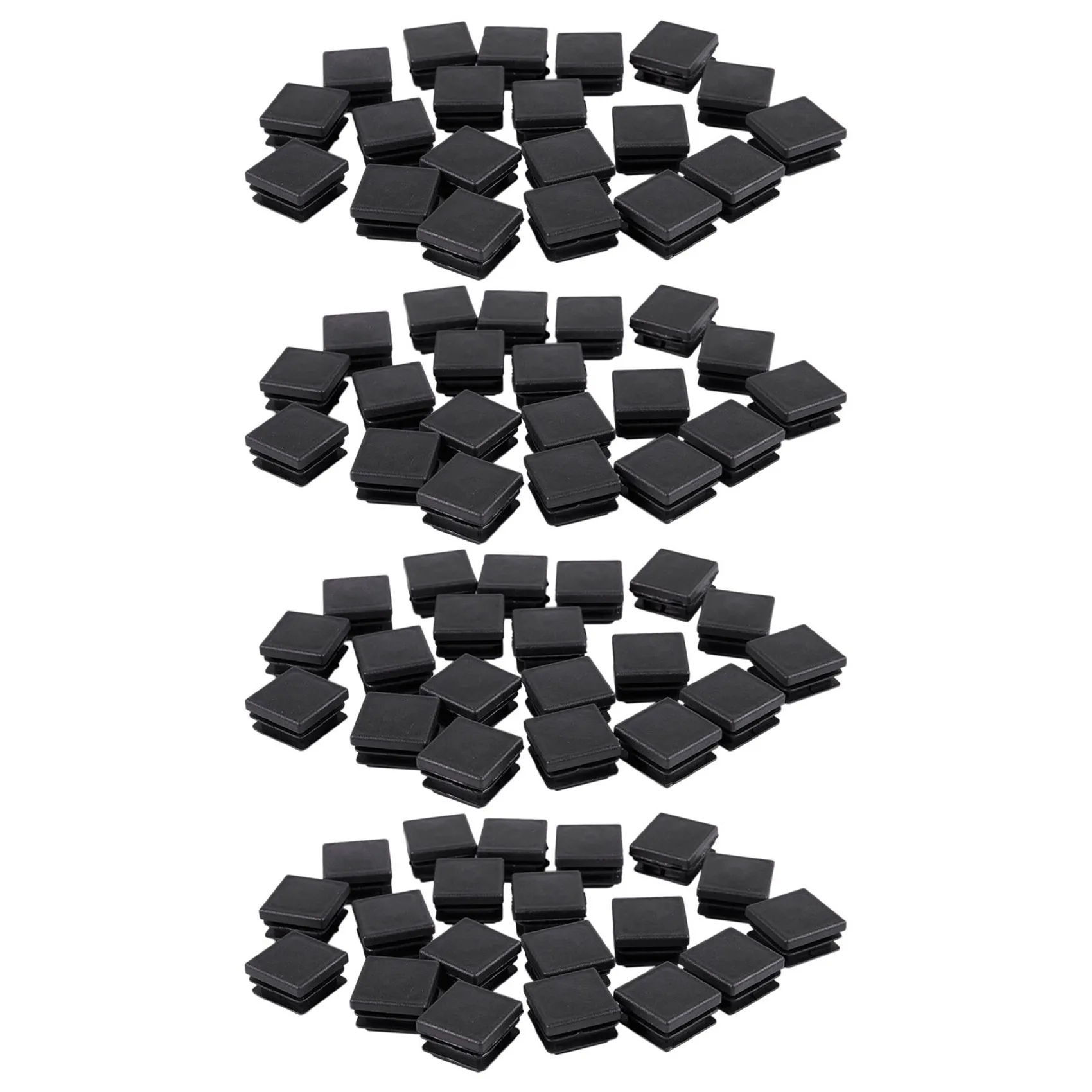 

SDFC-80 Pcs Plastic Square Blanking End Caps Tube Inserts 25Mm X 25Mm
