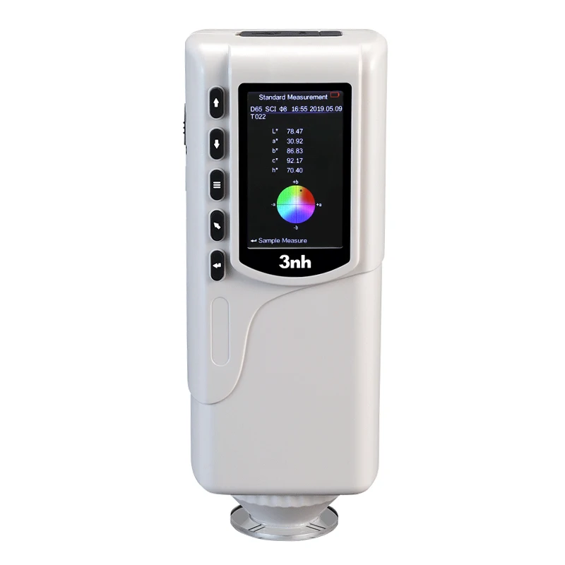 Double Locating Colorimeter Color Reader Color Difference Meter Tester Analyzer Switchable Apertures 4mm and 8mm