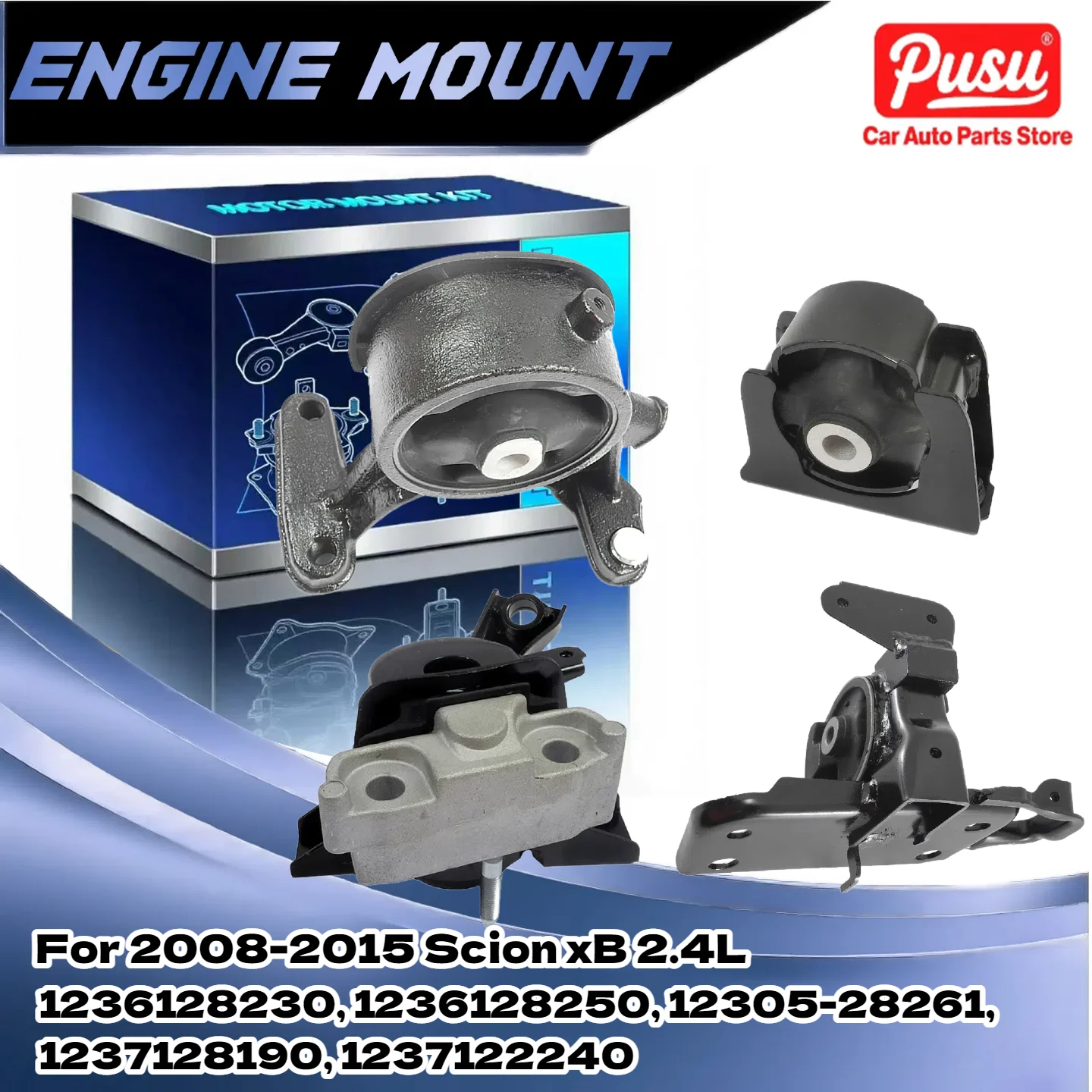 

Motor Mounts & Automatic Transmission Mount Set 4PCS for 2008-2015 Scion xB 2.4L
