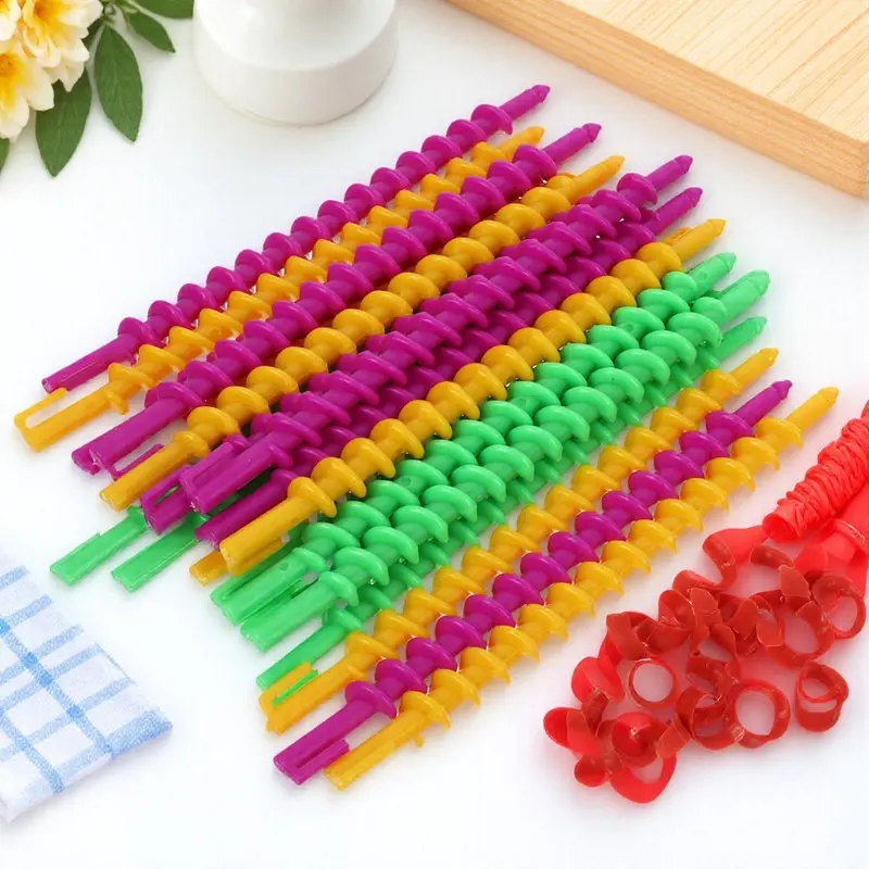 

20Pcs Spiral Curl Rods Strong Plastic Hair Rollers for Women Permanent Wave Tools No Heat Curlers for Soft Bouncy Curls At Home