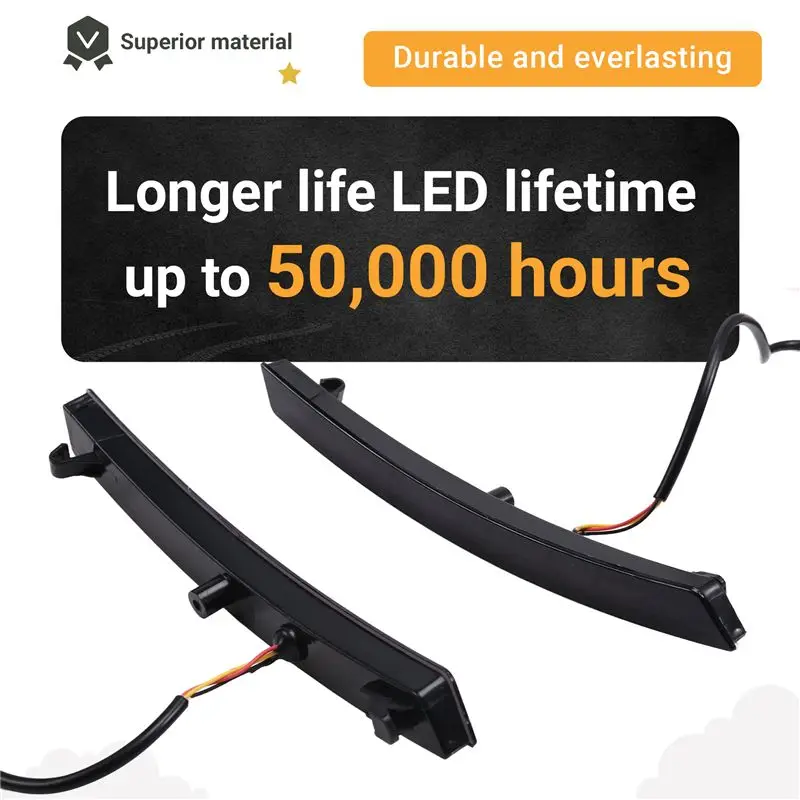 Reliable-2PCS LED Daytime Running Light For Honda CR-V CRV 2023 2024 Dynamic Turn Signal Waterproof Car 12V LED DRL Lamp