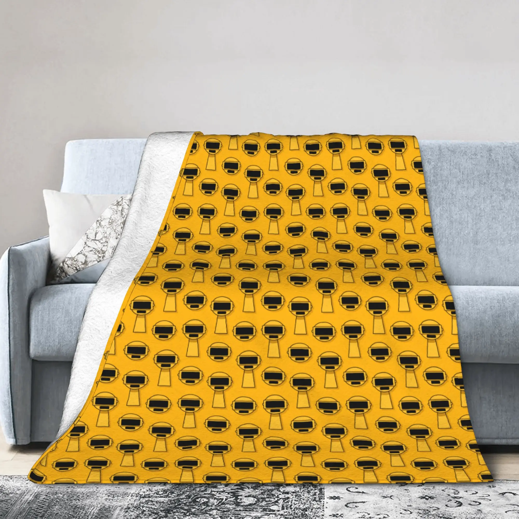 Cartoon Sprunkis Game Blankets Fleece Spring Autumn Ultra-Soft Throw Blankets for Bedding Bedroom Plush Thin Quilt