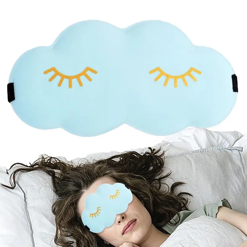 3D Cloud Shape Sleeping Blindfold Eye Covers for Sleep cloud sleep eye mask with double-sided shading and breathable Blindfold