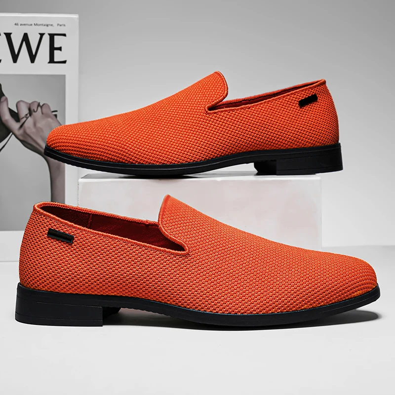 Stylish Men Wedding Shoe 2026 New Male Handmade Loafers Classic Men Dress Shoes Casual Luxury Brand Slip on Designer Moccasins