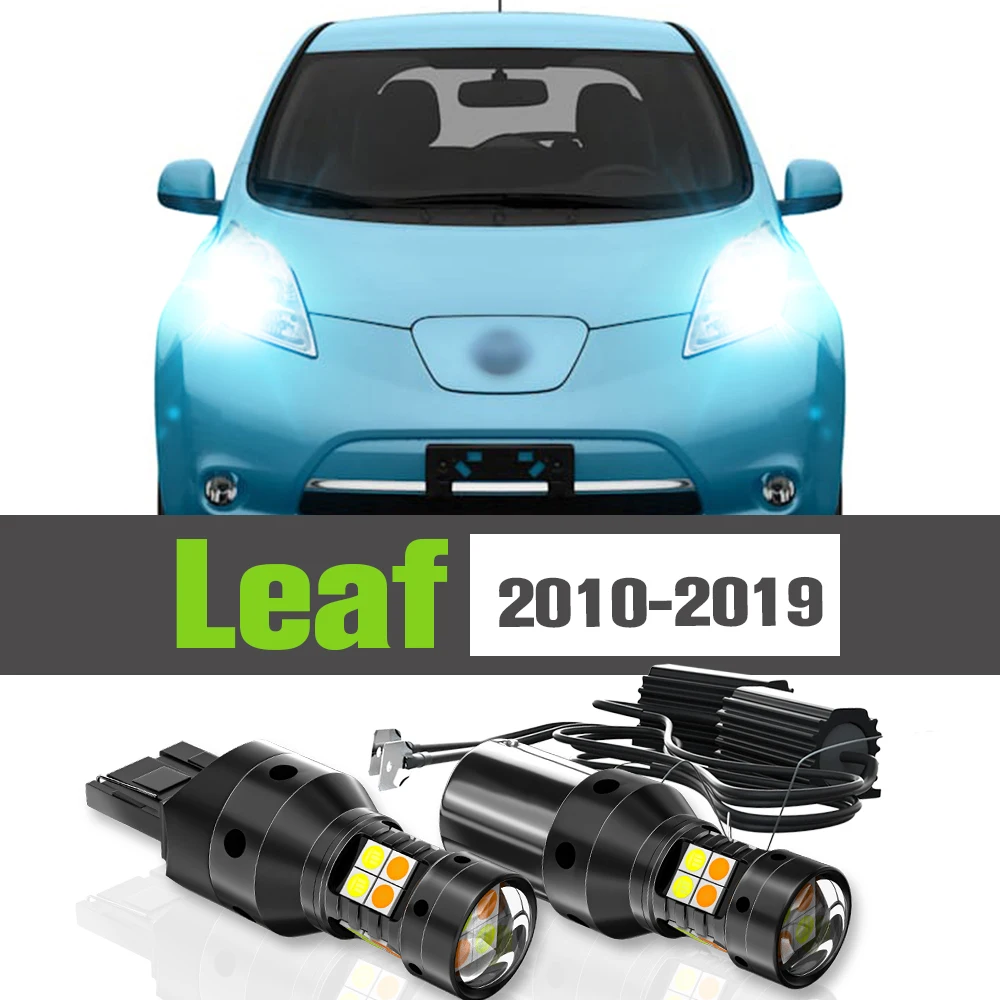 

2x LED Dual Mode Turn Signal+Daytime Running Light DRL Accessories Lamp For Nissan Leaf 2010-2019 2012 2013 2014 2015 2016 2017