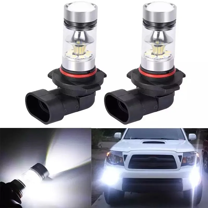 Power Led Fog Light Car 360 Degree Lighting Bulbs High Power 6000K White Fog Light Bulb Driving Lamp