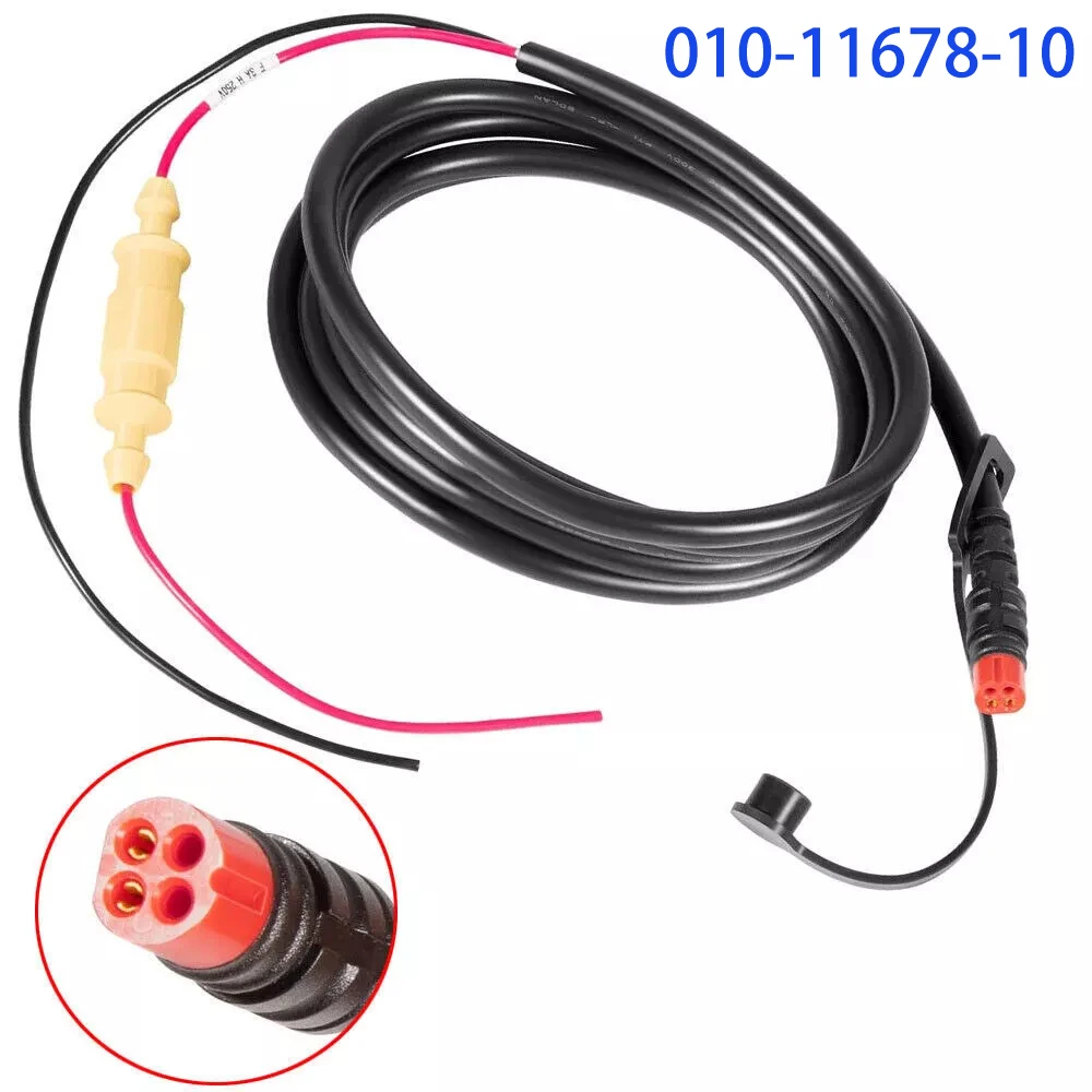 for Garmin Echo Fish Finder Power Cable 010-11678-10 4-Pin Power Cord for Models 100 101 150 151 151dv 200 201 201dv 300c 301