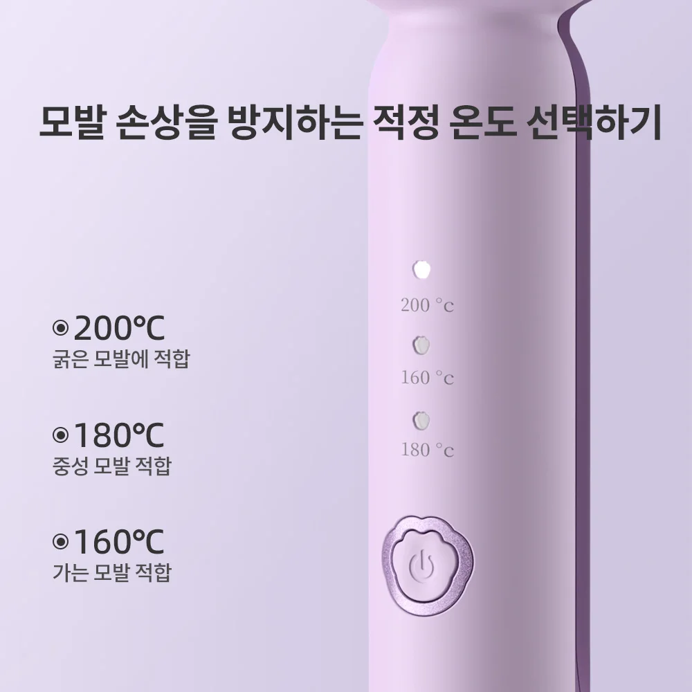 Hair Curling Iron 36mm Deep Wave Hair Curler 4 Temperature Adjustable Fast Heating Crimping Iron Styler Wand for All Hair Style