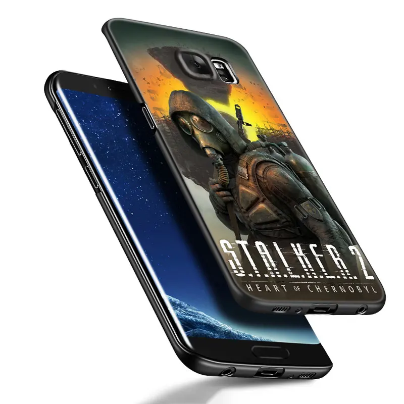 Game Stalker Clear Sky Black Silicone Phone Case For Samsung Galaxy S23 S21 S20 FE S24 S22 Ultra S10E S10 S9 S8 Plus