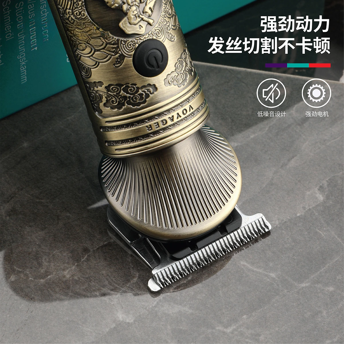 VGR962 Professional Electric Hair Clipper Retro Barber Trimmer For Men Haircut Styling Salon Grooming Tool